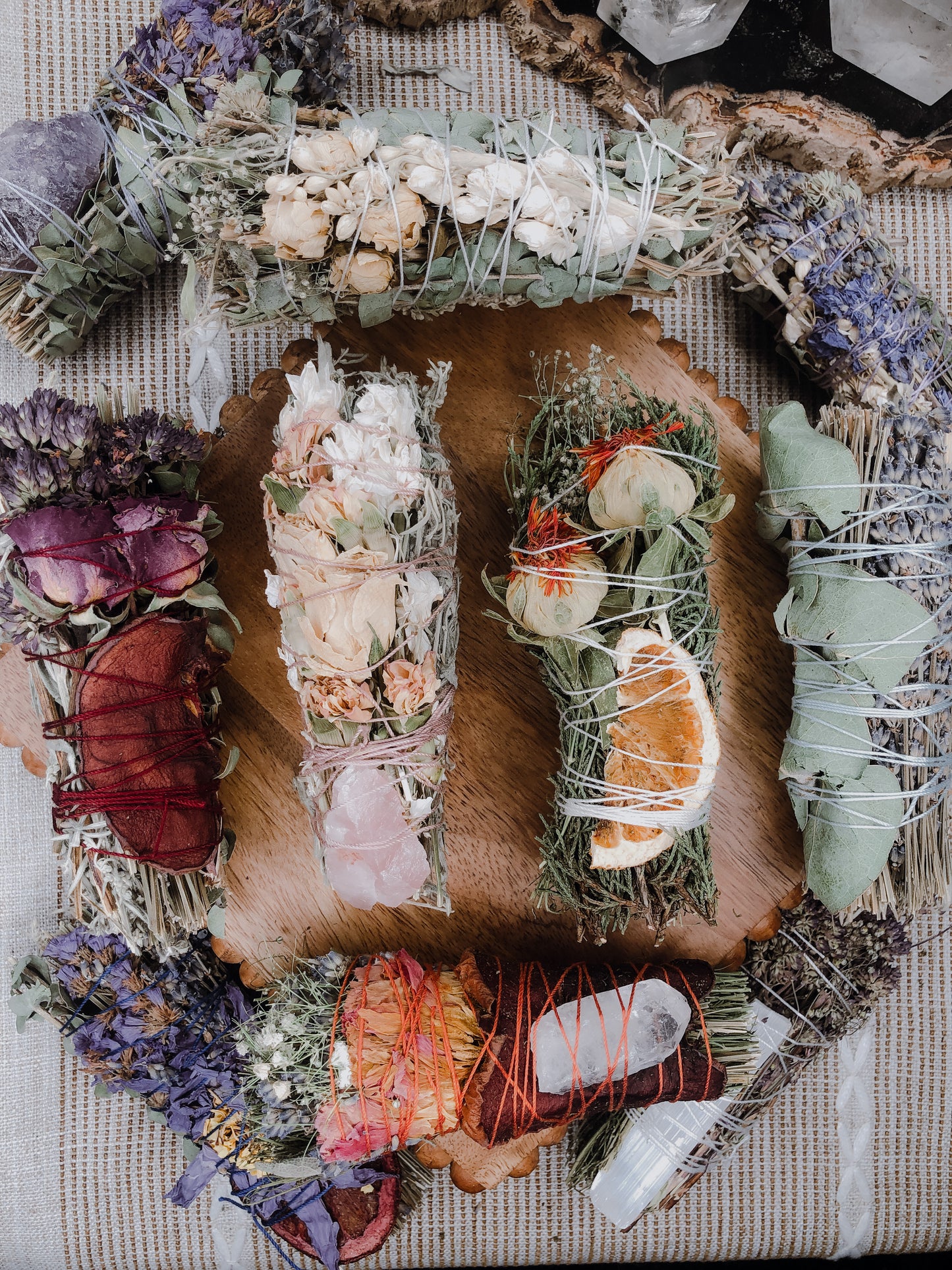 GROUNDING - Floral Wand
